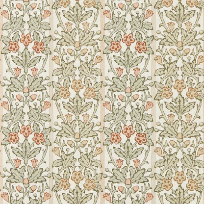 Oak & Blossom Wallpaper - Chestnut/Primrose - Morris & Co - 217589 - Morris Wallpaper