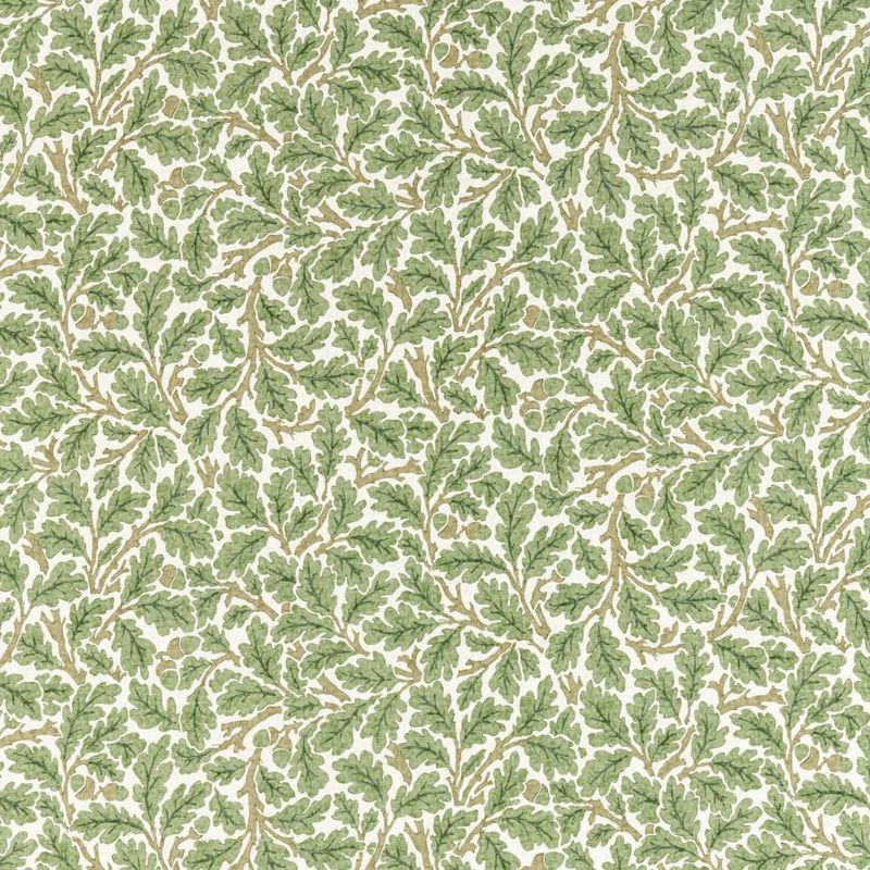 Oak Fabric - Forest/Cream - Morris & Co - 226606 - Premier Wallcovering