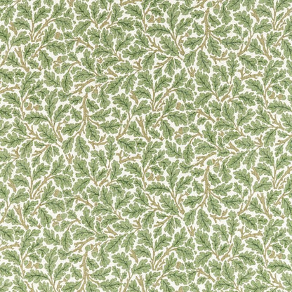 Oak Fabric - Forest/Cream - Morris & Co - 226606 - Premier Wallcovering