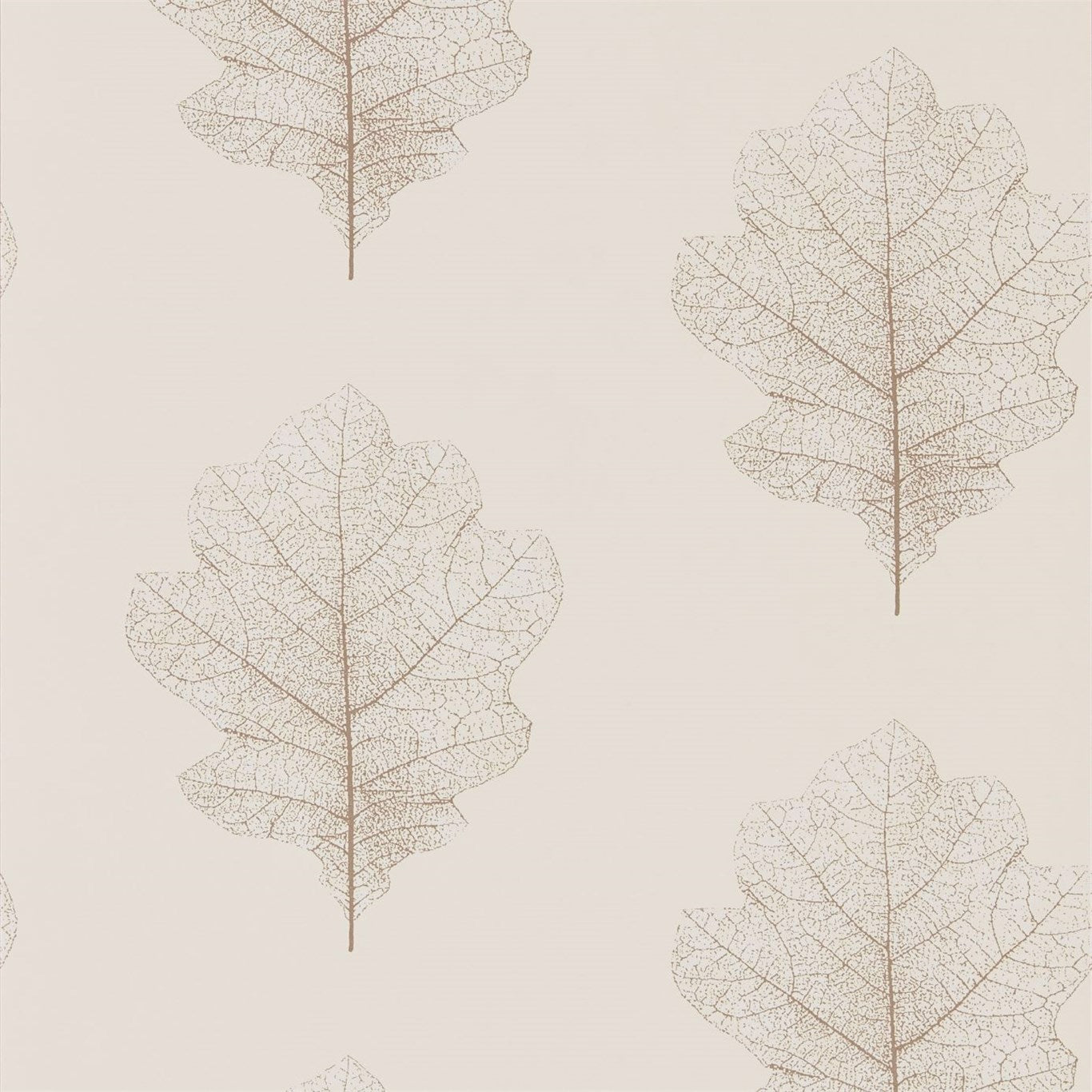 Oak Filigree Wallpaper - Milk/Pearl - Sanderson - DWOW215699