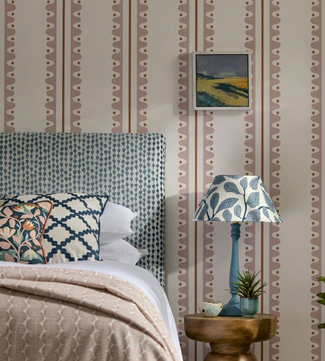 Oakham Wallpaper - Blush - Scion - NSCW113238
