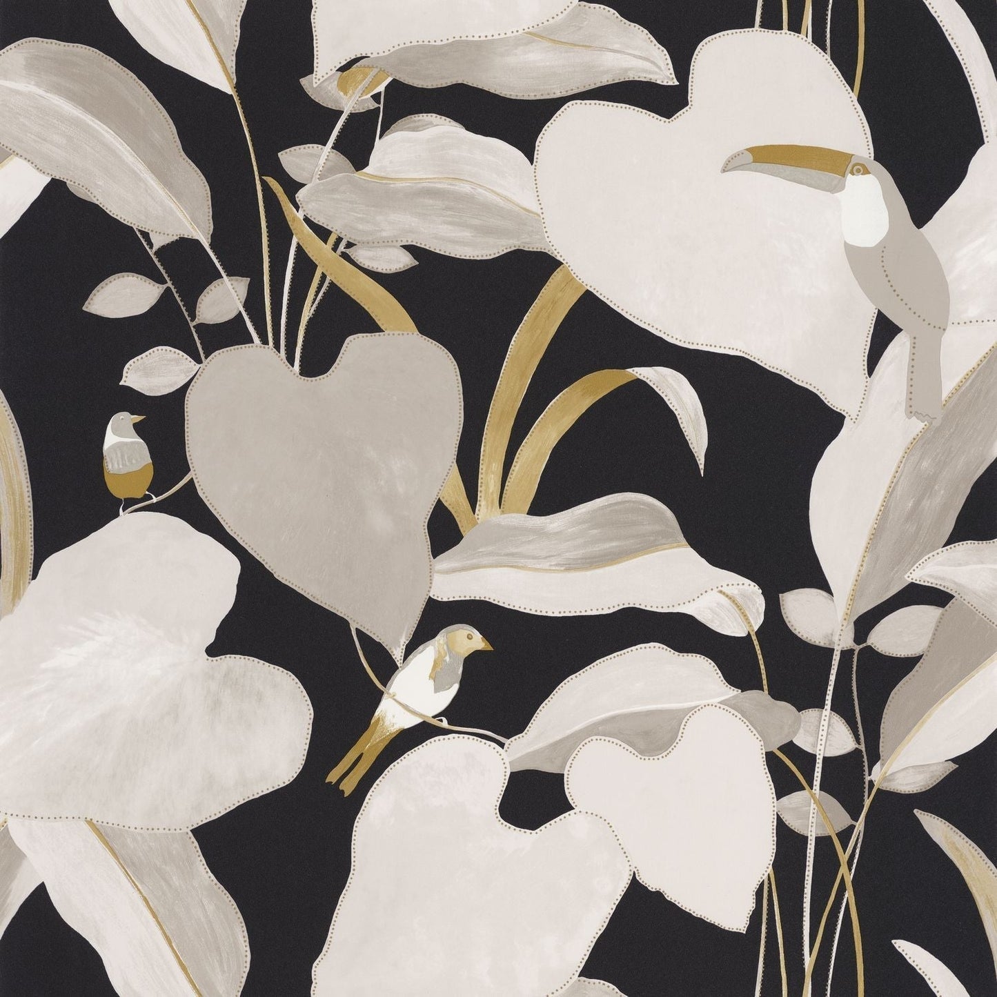 Odyssee Amazonia Wallpaper - Noir - Caselio - 101421202
