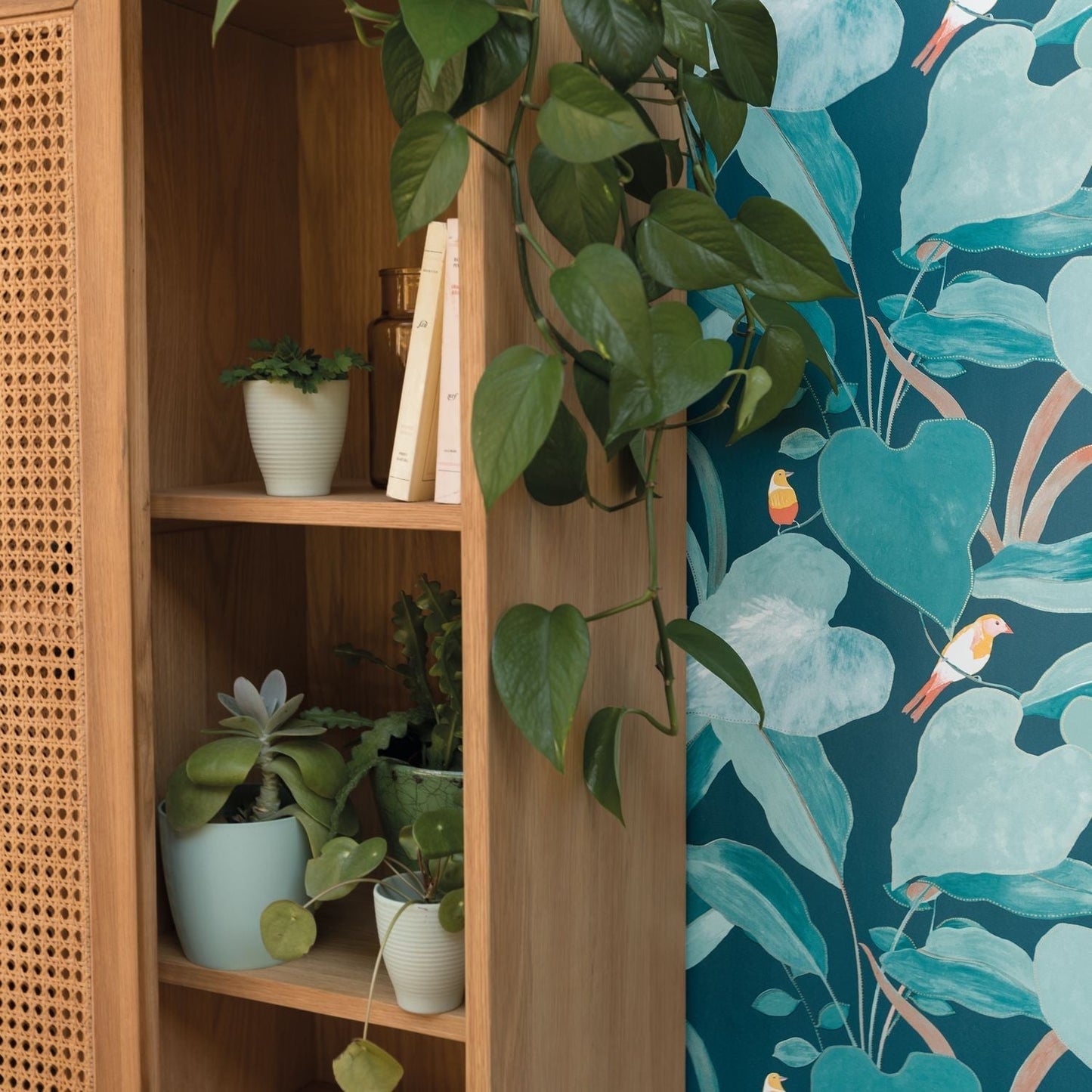 Odyssee Amazonia Wallpaper - Bleu Nuit - Caselio - 101426803