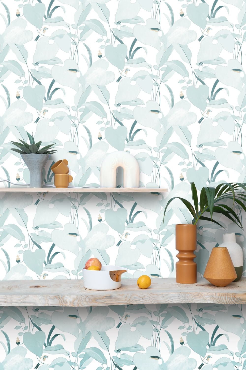 Odyssee Amazonia Wallpaper - Bleu Doux - Caselio - 101426215