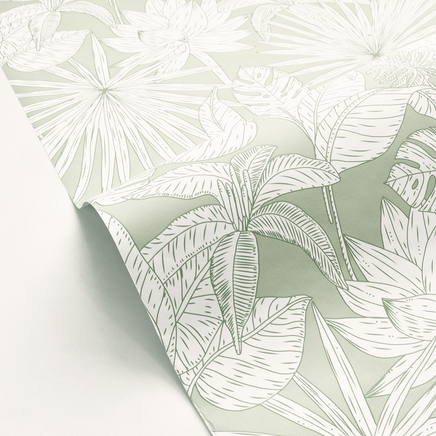 Odyssee Hawai Wallpaper - Vert D'eau - Caselio - 101437041