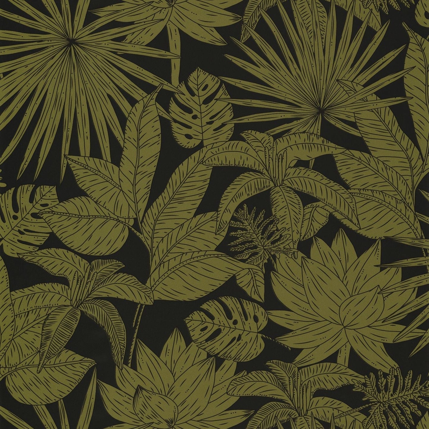 Odyssee Hawai Wallpaper - Kaki - Caselio - 101437402