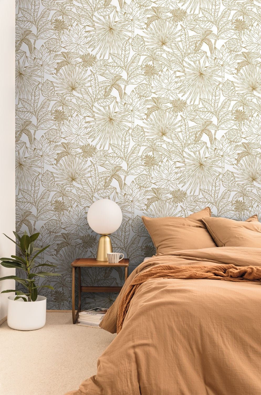 Odyssee Hawai Wallpaper - Blanc - Caselio - 101430020