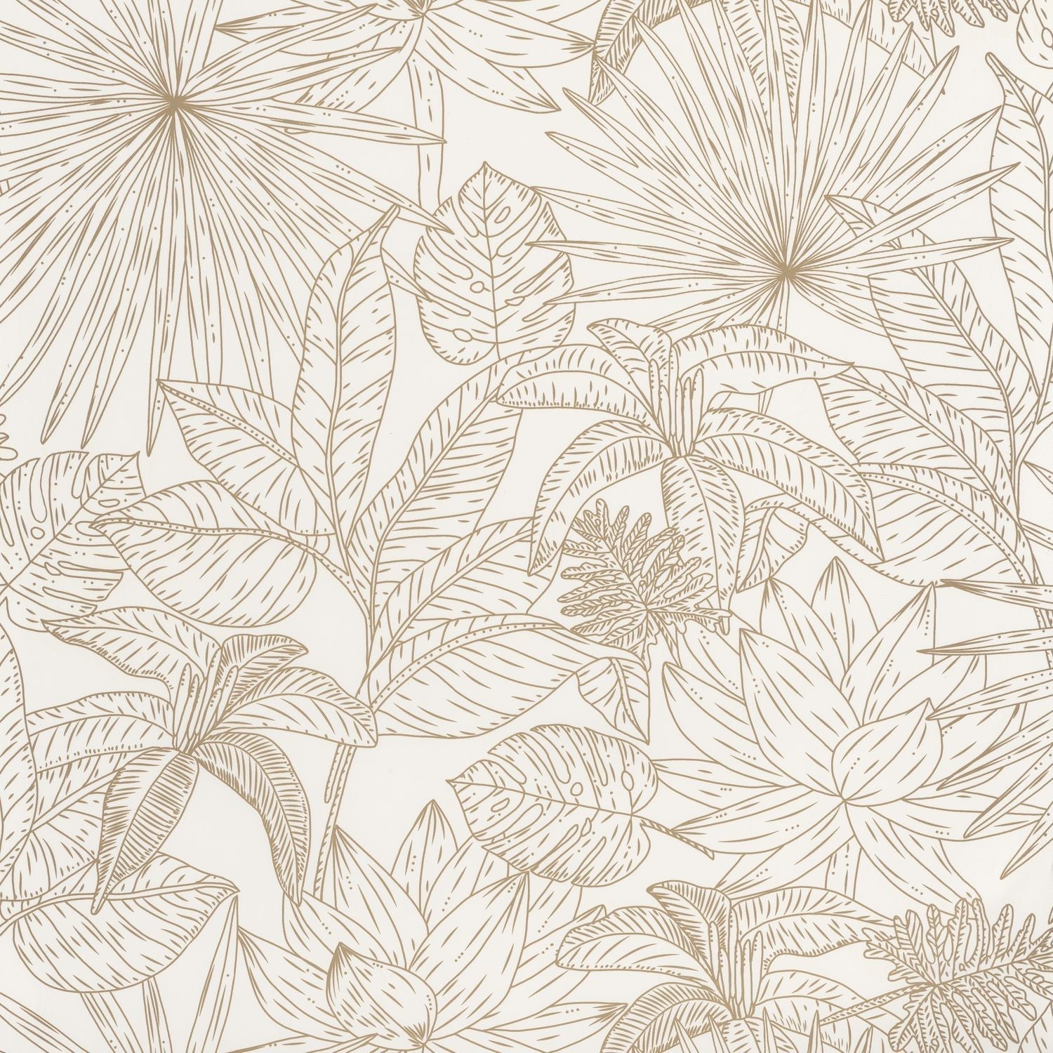 Odyssee Hawai Wallpaper - Blanc - Caselio - 101430020