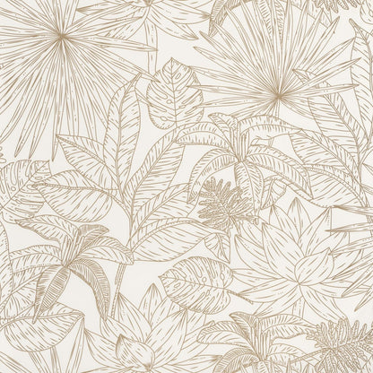 Odyssee Hawai Wallpaper - Blanc - Caselio - 101430020