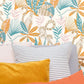 Odyssee Madagascar Wallpaper - Bleu/ Ocre - Caselio - 101403211