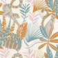 Odyssee Madagascar Wallpaper - Bleu/ Ocre - Caselio - 101403211