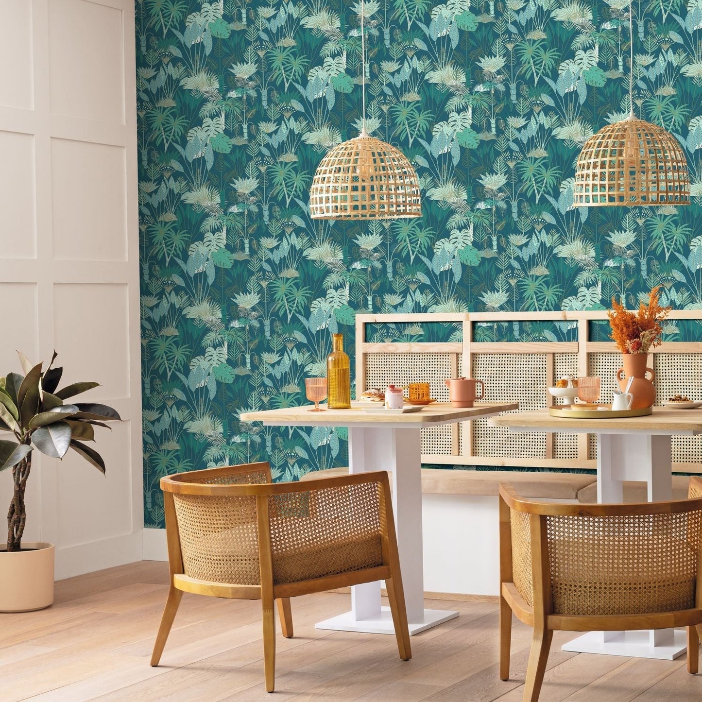 Odyssee Philippines Wallpaper - Bleu Nuit - Caselio - 101416119