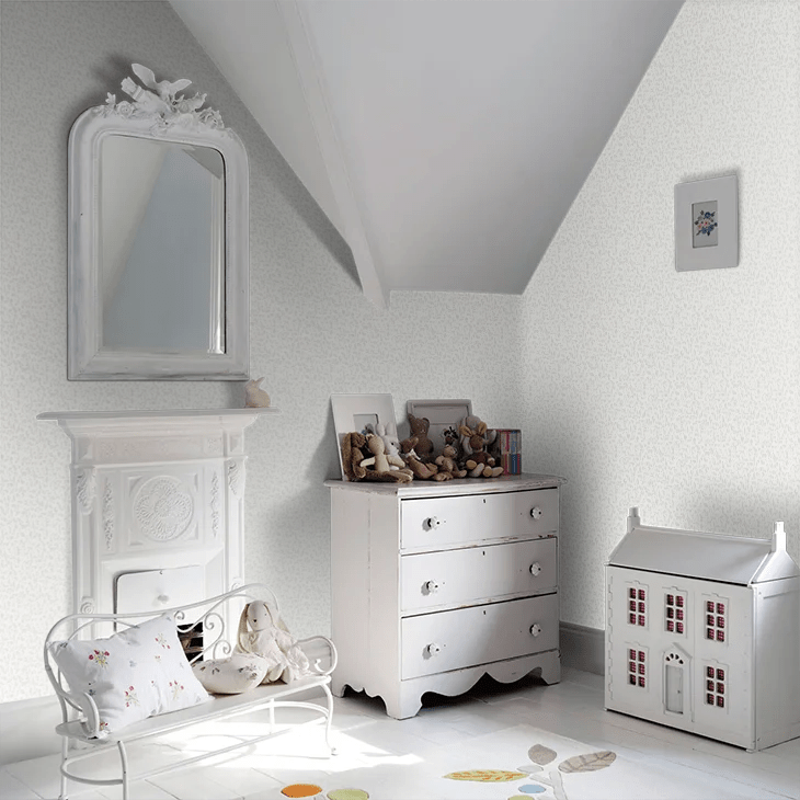 Olof Wallpaper - White - Boråstapeter - 38732 - Premier Wallcovering