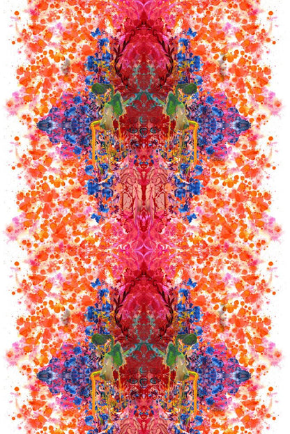 Omni Splatt Fabric - Orange - Timorous Beasties - DIGI/OMS/1297/01 - Premier Wallcovering