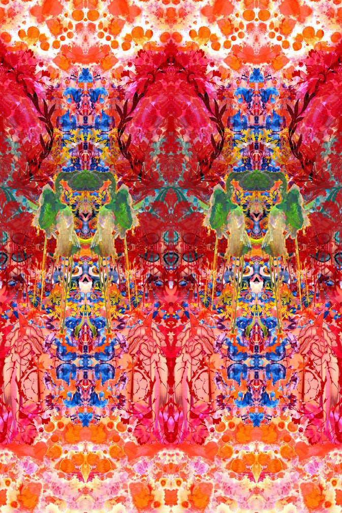 Omni Splatt Wallpaper - Orange - Timorous Beasties - ROR/OMS/OBRN/01 - Premier Wallcovering