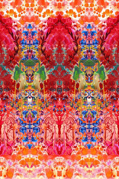 Omni Splatt Wallpaper - Orange - Timorous Beasties - ROR/OMS/OBRN/01 - Premier Wallcovering