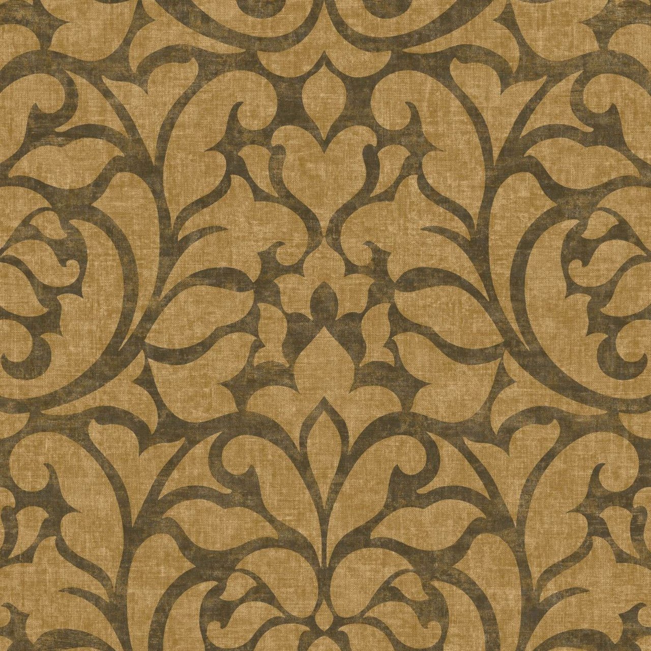 Opera Vienne Wallpaper - Ocre - Casadeco - 87342721 - Premier Wallcovering