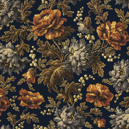 Opia Wallpaper - Midnight - House of Hackney - 1-WA-OPI-DI-MID-XXX