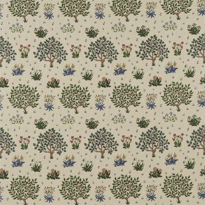 Orchard Fabric - Forest/Indigo - Morris & Co - 220306 - Premier Wallcovering
