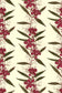 Oriental Orchid Wallpaper - Reds & Greens on Cream - Timorous Beasties - EX/ORO/4004/04 - Premier Wallcovering