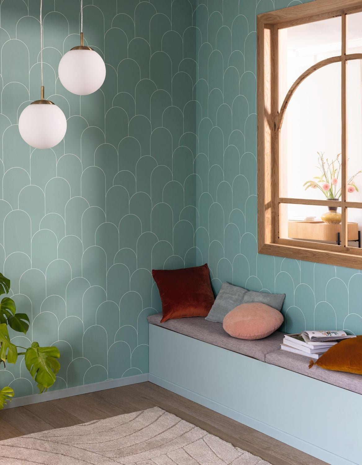 Ornament Wallpaper - Vert D'eau - Caselio - 105287000