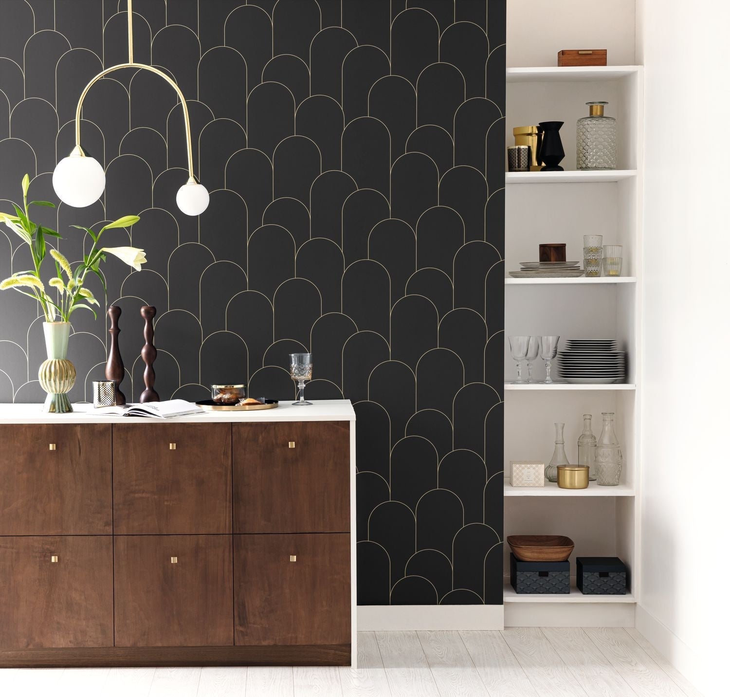 Ornament Wallpaper - Noir - Caselio - 105289020