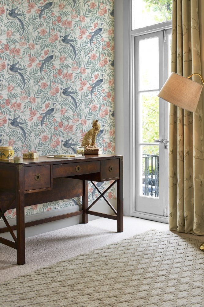 Osterley Wallpaper - Rosewood - Laura Ashley - 114895 - Premier Wallcovering
