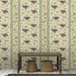 Ostrich Stripe Wallpaper - Cream and Green - Josephine Munsey - JMW-103241 - Premier Wallcovering