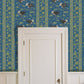 Ostrich Stripe Wallpaper - Bright Blue - Josephine Munsey - JMW-103221 - Premier Wallcovering