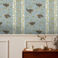 Ostrich Stripe Wallpaper - Mid Blue and White - Josephine Munsey - JMW-103201 - Premier Wallcovering