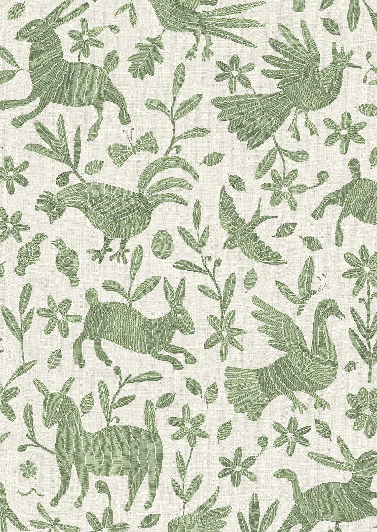 Otomi Wallpaper - Leafy - Lewis & Wood - Premier Wallcovering