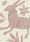 Otomi Wallpaper - Bunny Pink - Lewis & Wood - Premier Wallcovering