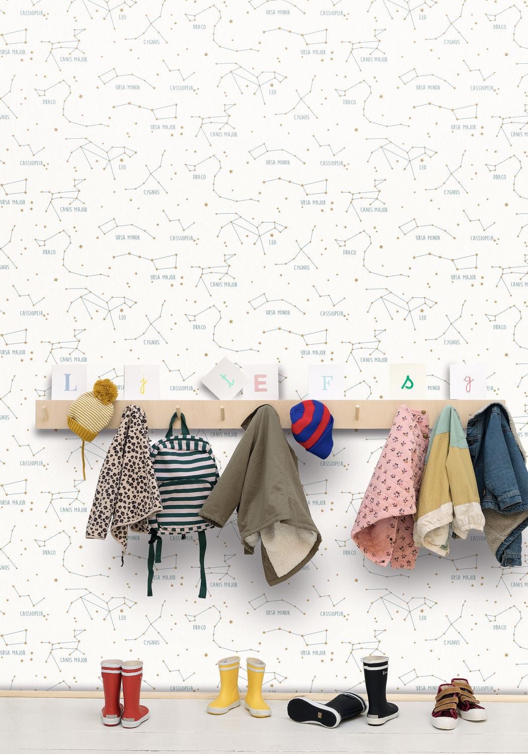 Our Planet Constellations Wallpaper - Blanc - Caselio - 101917125