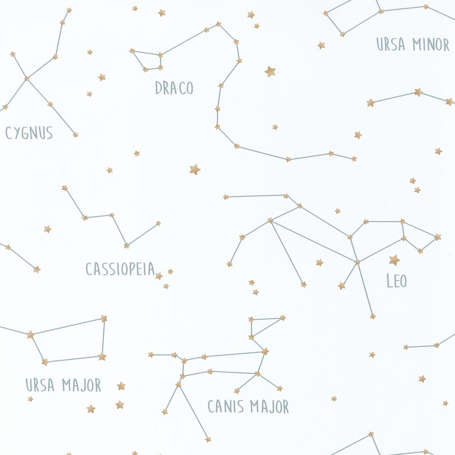 Our Planet Constellations Wallpaper - Blanc - Caselio - 101917125