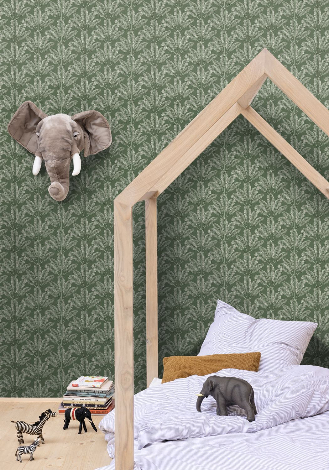 Our Planet Savannah Wallpaper - Vert Kaki - Caselio - 101947408