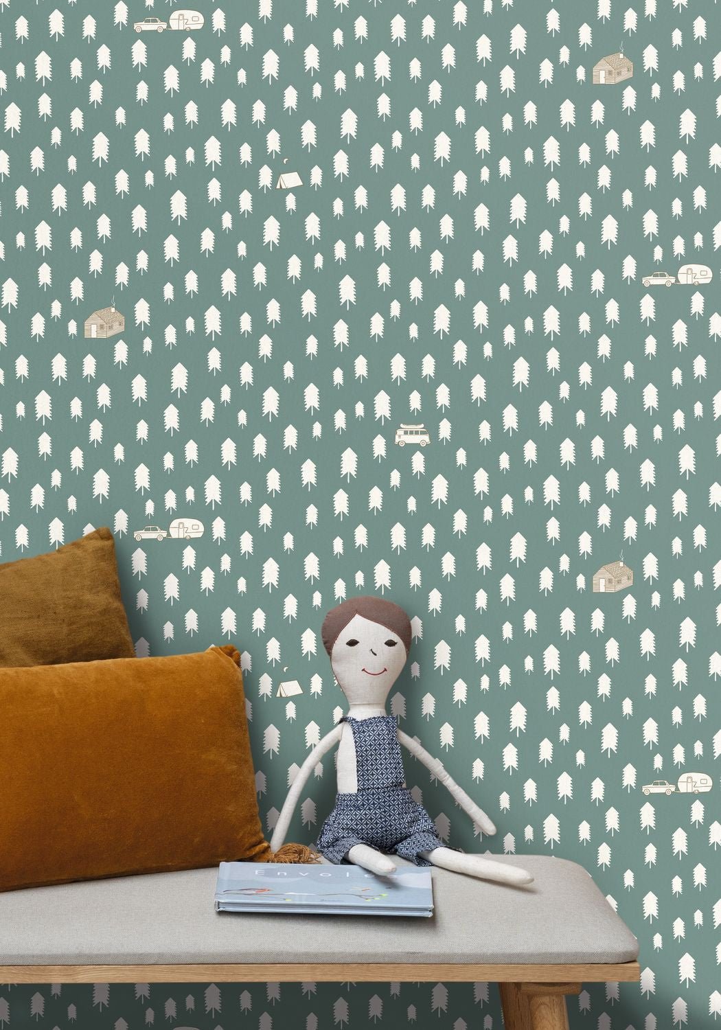 Our Planet Summer Camp Wallpaper - Vert D 'eau - Caselio - 101977134