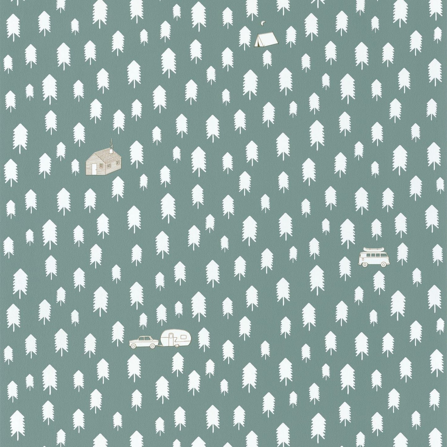 Our Planet Summer Camp Wallpaper - Vert D 'eau - Caselio - 101977134