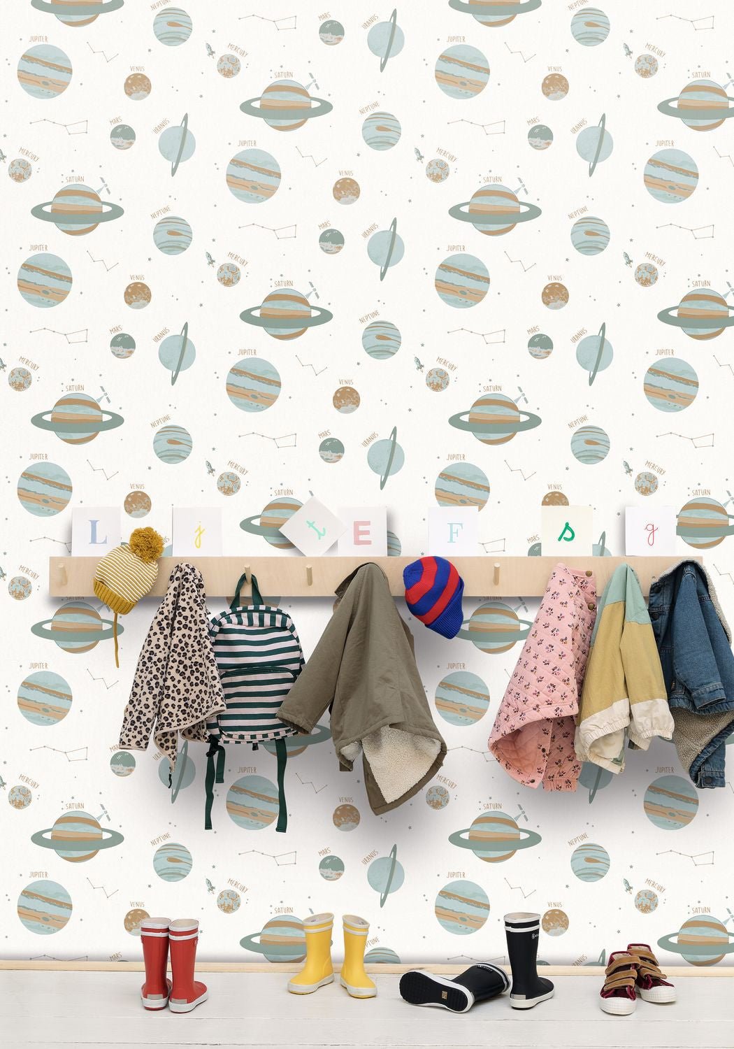 Our Planet Universe Wallpaper - Vert D'eau - Caselio - 101907102