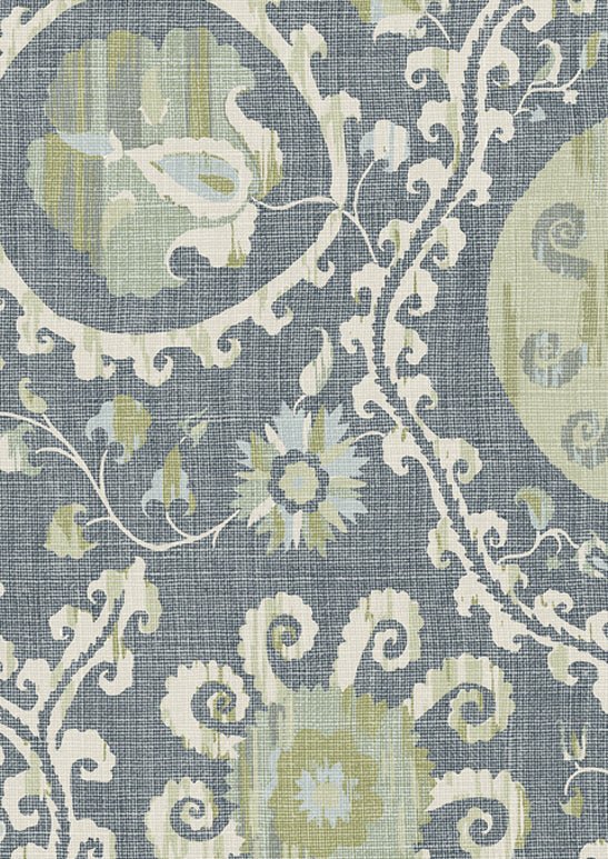 Oxus Wallpaper - Persian Green - Lewis & Wood - Premier Wallcovering