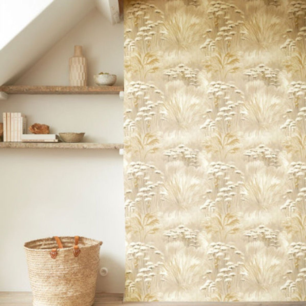 Oyat Sentier Des Dunes Wallpaper - Beige Lin - Casadeco - 200941591 - Premier Wallcovering