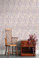 Painted Pugin Wallpaper - Mustard & Purple - Timorous Beasties - STCO/PNTP/SMM/02 - Premier Wallcovering