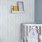 Painterly Stripe Wallpaper - Blue - Laura Ashley - 119863 - Premier Wallcovering