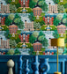 Palace Tales Wallpaper - Leaf Green, Terracotta & Petrol - 118/1001 - Cole & Son - Premier Wallcovering