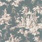Palais De Chine Les Belles Toiles De Jouy Wallpaper - Vert Emeraude - Casadeco - 87937511 - Premier Wallcovering