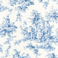 Palais De Chine Les Belles Toiles De Jouy Wallpaper - Bleu Faience - Casadeco - 87936719 - Premier Wallcovering