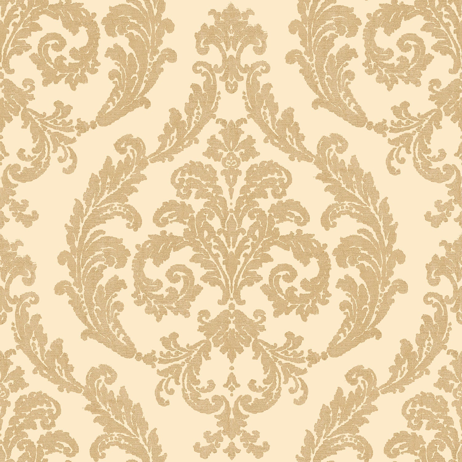 Palazzo Damask Wallpaper - Gold - Galerie - G67608 - Premier Wallcovering