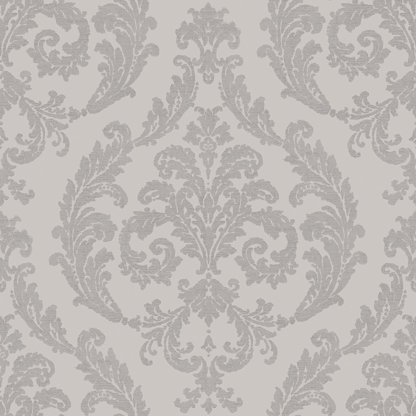 Palazzo Damask Wallpaper - Silver / Grey - Galerie - G67609 - Premier Wallcovering