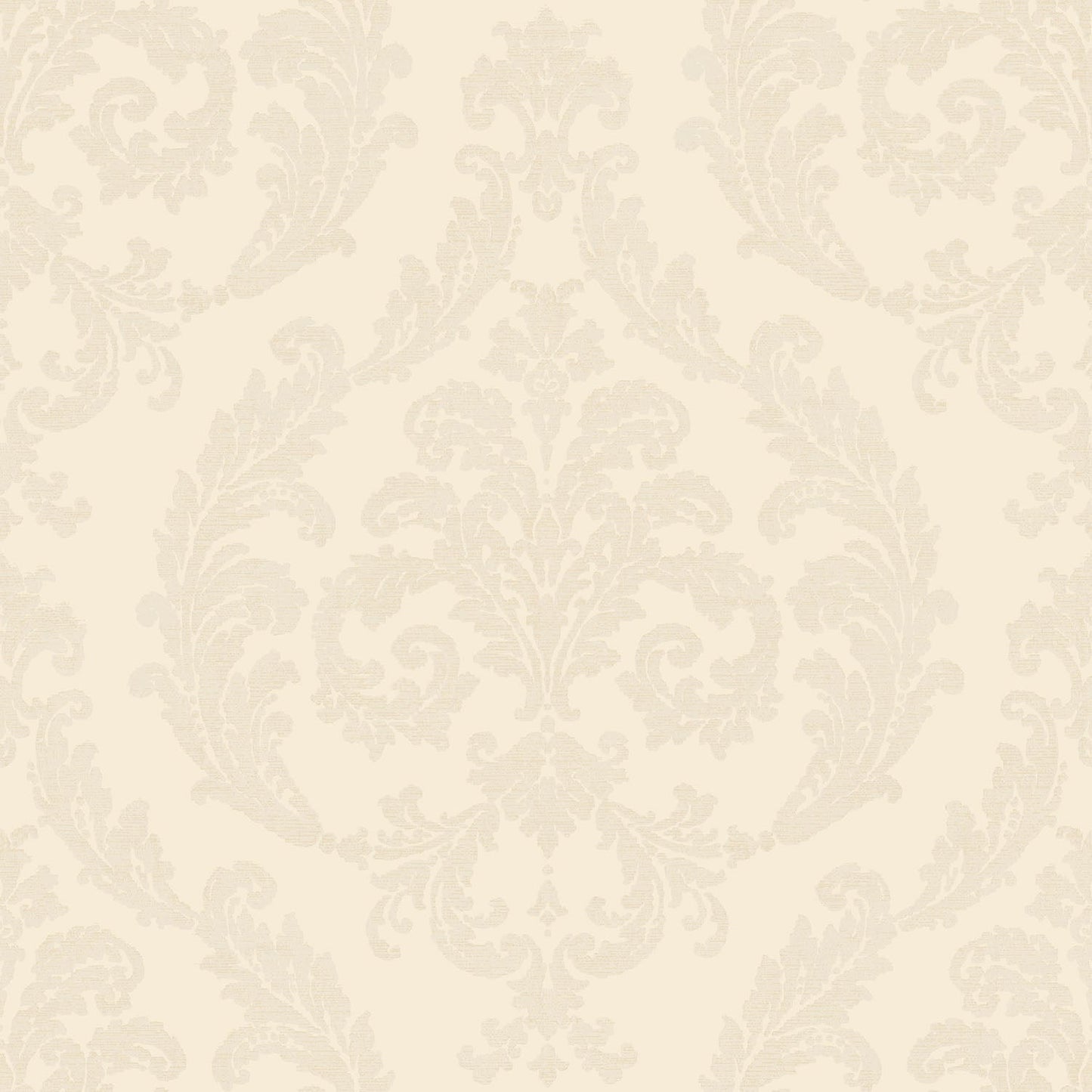 Palazzo Damask Wallpaper - Cream - Galerie - G67607 - Premier Wallcovering