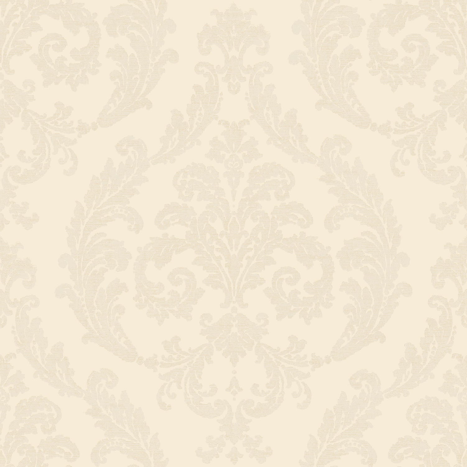 Palazzo Damask Wallpaper - Cream - Galerie - G67607 - Premier Wallcovering