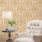 Palazzo Damask Wallpaper - Gold - Galerie - G67608 - Premier Wallcovering